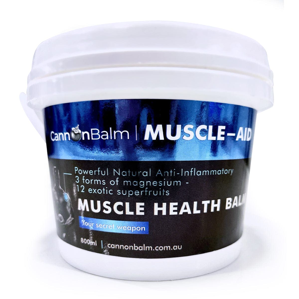 MUSCLE AID High Performance Anti-inflammatory Sports Muscle Balm 800 ml Bucket-(WHOLESALE)